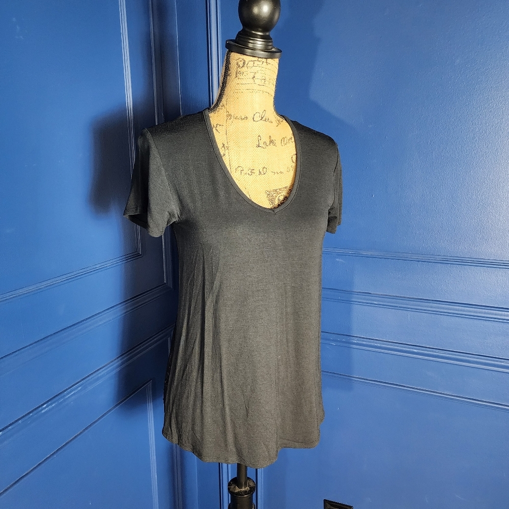 PJ Salvage Black Lace Back Lounge Top - SMALL - Picture 3 of 9